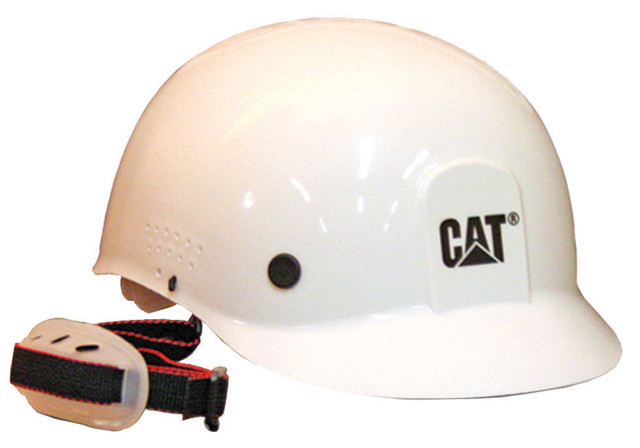 CAT WHITE BUMP CAP