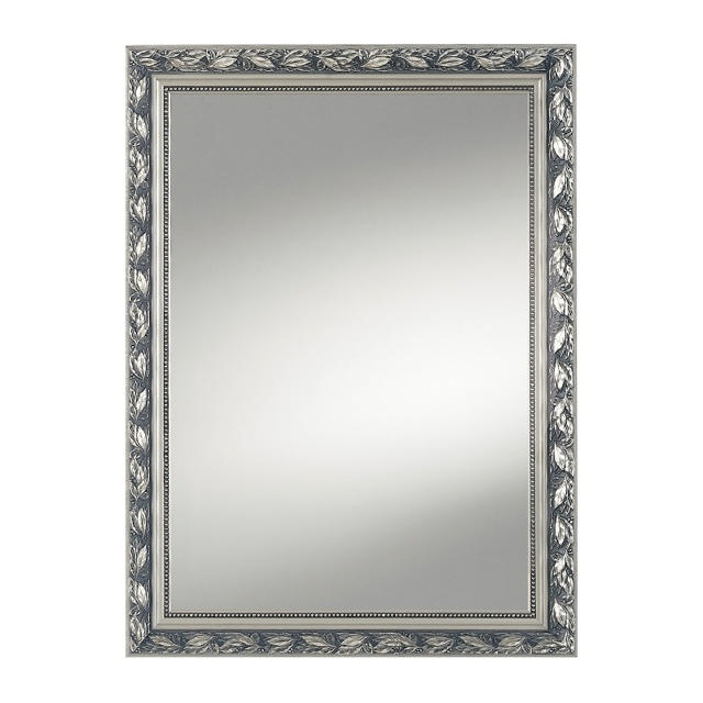 VERDE MODEL- SILVER COL.FRAME MIRROR WOOD  55X75CM