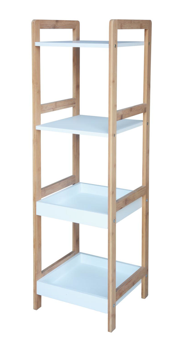 LONDON 4 TIER SHELF MDF+BAMBOO