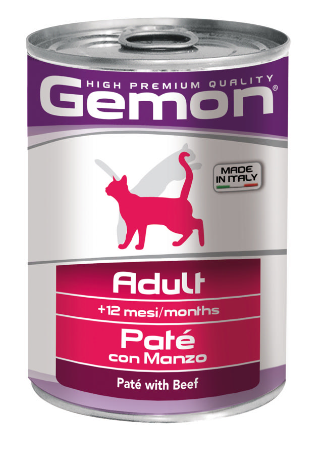 GEMON CAT PATE BEEF 400GR