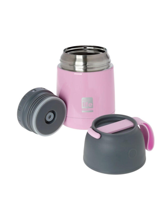 ECOLIFE FOOD CONTAINER BABY PINK 450ML