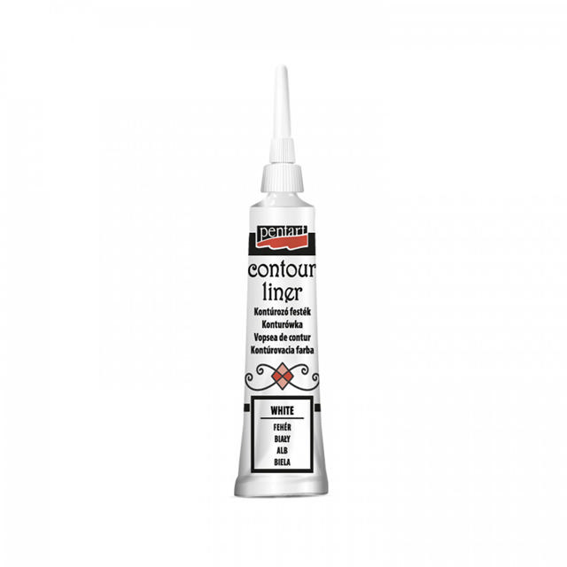 PENTART ΧΡΩΜΑ ΠΕΡΙΓΡΑΜΜΑΤΟΣ 20ML, ΑΣΠΡΟ