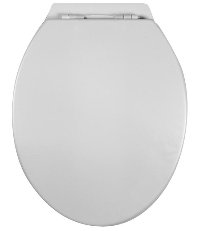 PLASTIC TOILET SEAT WHITE 45X36CM