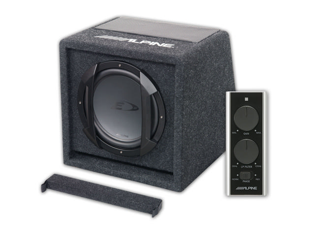 ALPINE SWE-815 SUBWOOFER BOX + AMPLIFIER