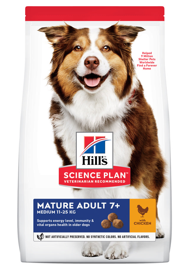 HILLS SCIENCE PLAN CANINE MATURE DOG MEDIUM CHICKEN 2.5KG