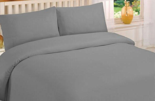 SELECTION BEDSHEET DOUBLE 200X270CM GREY