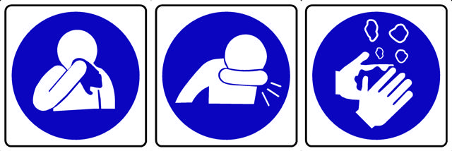 SYMBOLS NOSE-COUGH-WASH SIGN