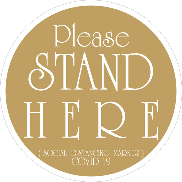 STAND HERE SIGN