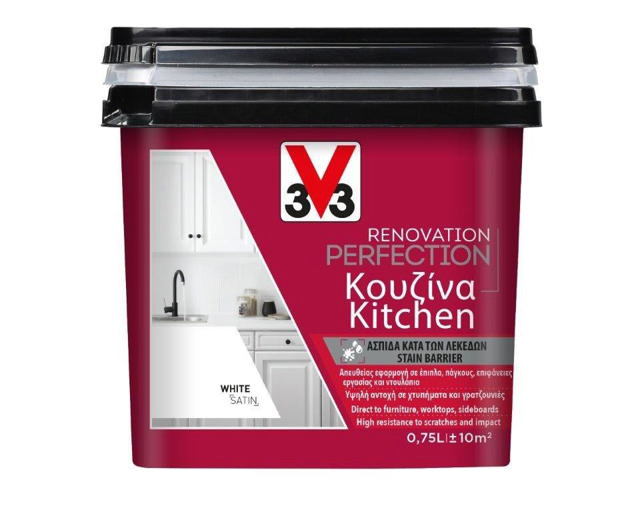 V33 WHITE KITCHEN RENOVATION PAINT 750ML