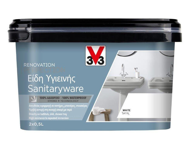 WHITE SEMI GLOSS SANITARY RENOVATION 1L