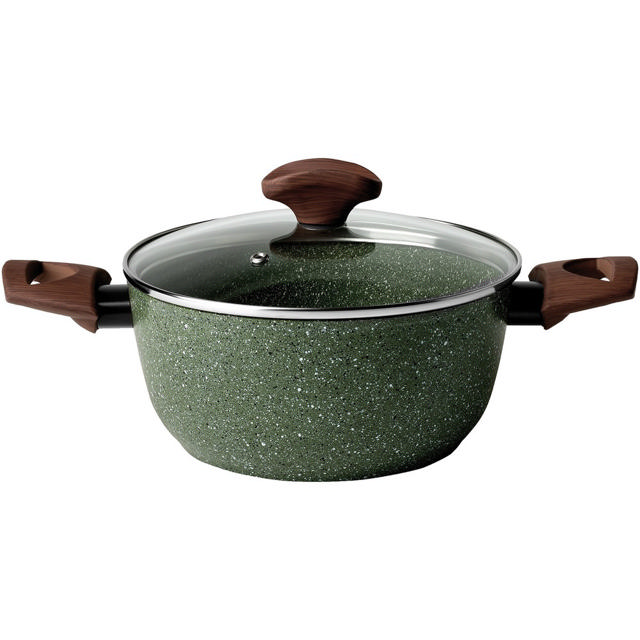 TVS NATURA CASSEROLE W/LID 24CM