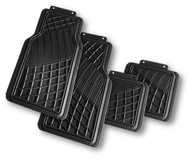 AUTOMAX PREMIUM PVC CAR MATS WITH VERCLO GRIP SET x 4