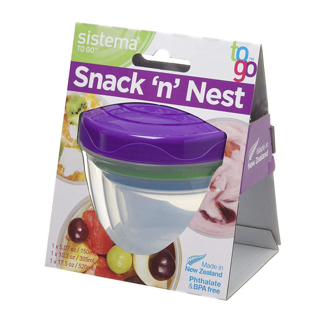 SISTEMA TO GO STACK N NEST 3PCS