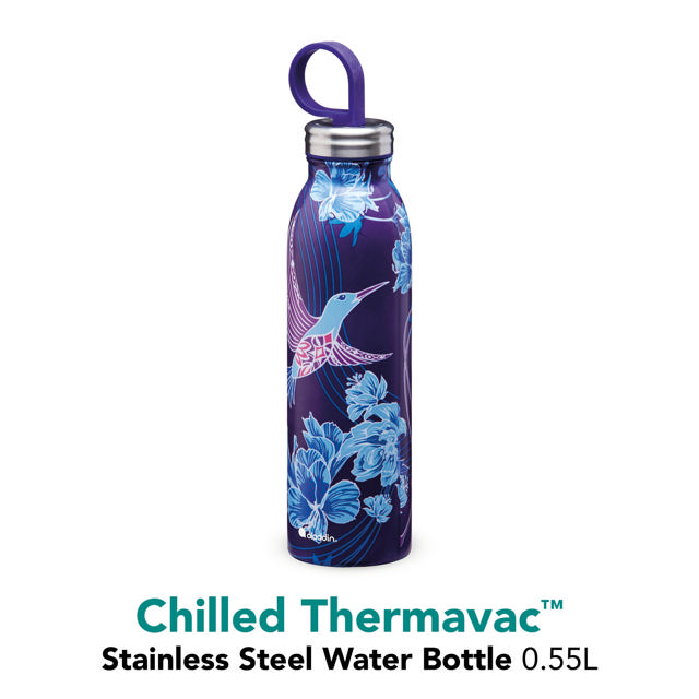 ALADDIN NAITO CHILLED THERMAVAC WATER BOTTLE RIVERSIDE INDIGO 550ML 9 HRS COLD