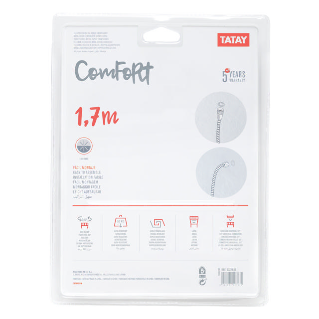 TATAY SHOWER HOSE COMFORT 1.7M