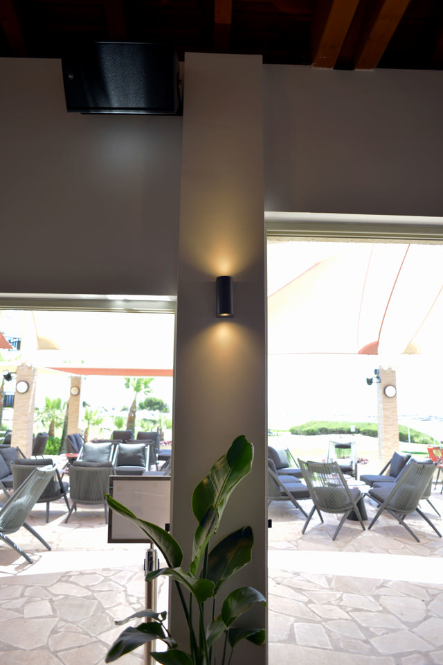 SUNLIGHT 2xGU10 (MAX.2x10W) WALL LIGHT UP & DOWN DARK GREY IP44 L70xW95x150MM