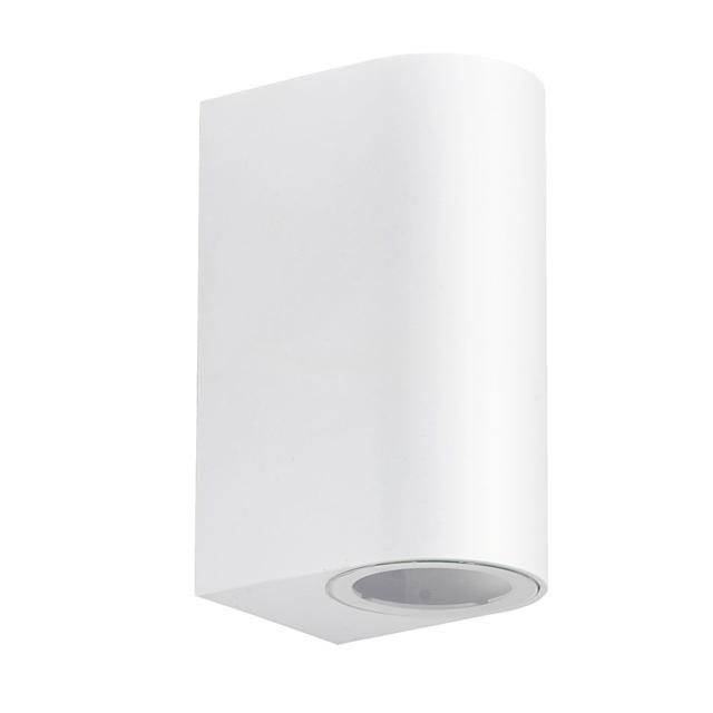 SUNLIGHT 2xGU10 (MAX.2x10W) WALL LIGHT UP & DOWN WHITE IP44 L70xW95x150MM