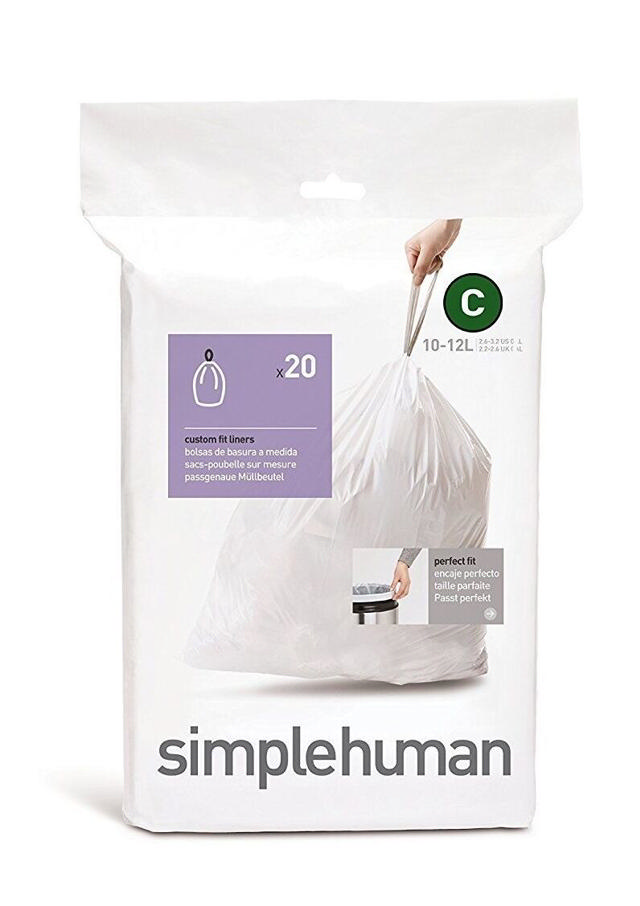 SIMPLEHUMAN BIN BAG LINER C (10-12L) 20PCS