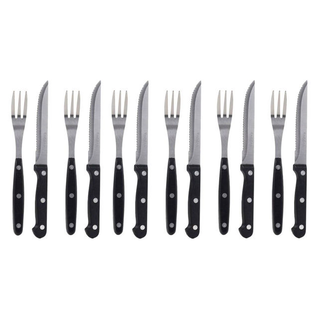 VAGGAN STEAK KNIFE AND FORK SET 12PCS