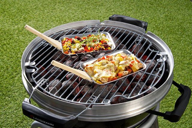 LANDMANN STAINLESS STEEL BBQ PANS