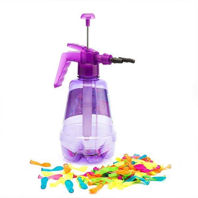 WATER PUMP BALLOON SPRAYER WITH 100 BALLOONS 1.7L 4 ASSORTED COLORS