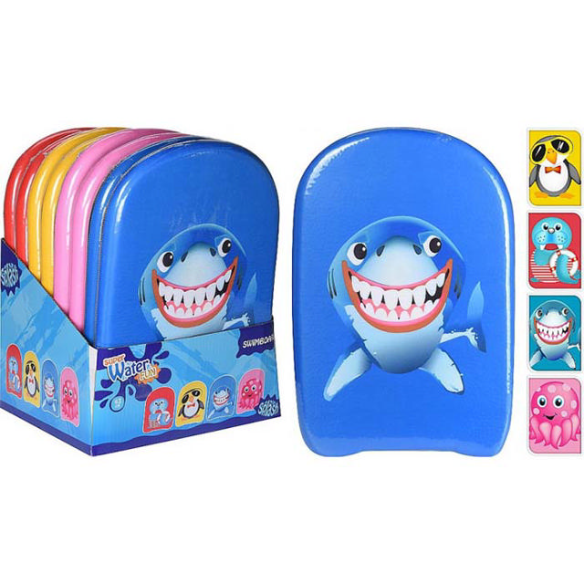 SWIM BOARD 4 ASSORTED COLOUR ANIMAL 44CM X 30CM