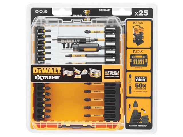 DEWALT SET SCREWDRIVER BITS 25PCS