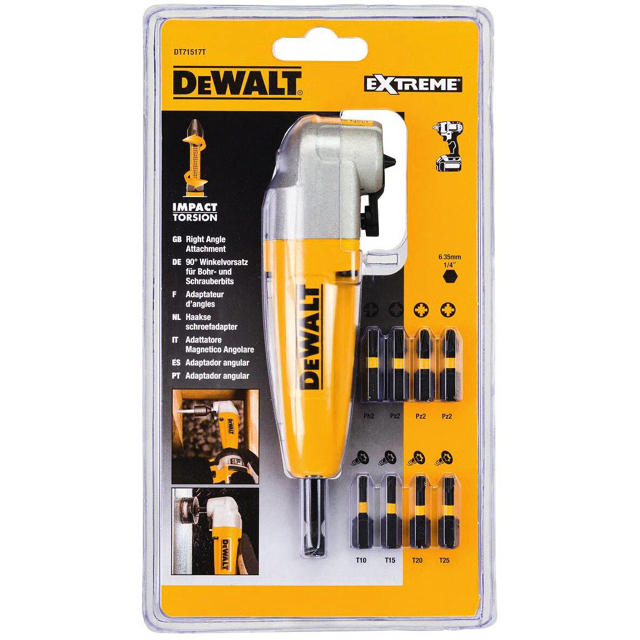 DEWALT DT71517T-QZ ΠΡΟΕΚΤΑΣΗ ΓΩΝΙΑΚΗ 1/4'' ΜΕ 8 ΜΥΤΕΣ 10 PCS