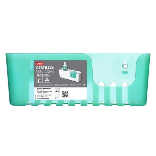 TATAY BATHROOM SHELF TURQUOISE