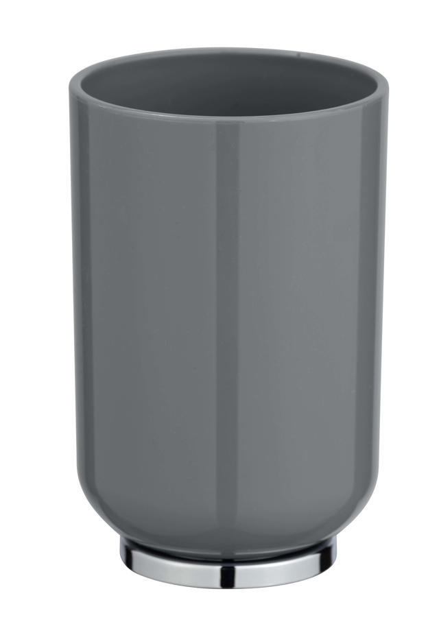 WENKO PLASTIC TUMBLER POSA GREY/ CHROMED