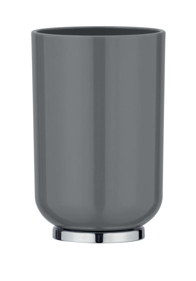 WENKO PLASTIC TUMBLER POSA GREY/ CHROMED