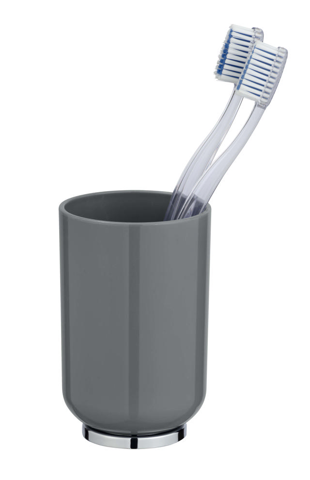 WENKO PLASTIC TUMBLER POSA GREY/ CHROMED