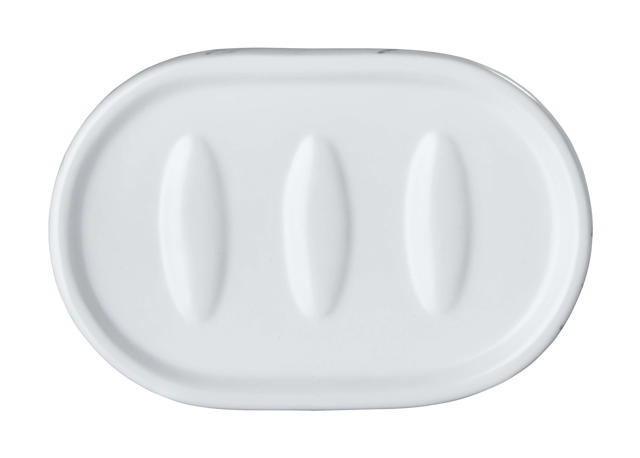 WENKO CERAMIC SOAP DISH ADRADA WHITE/ GREY