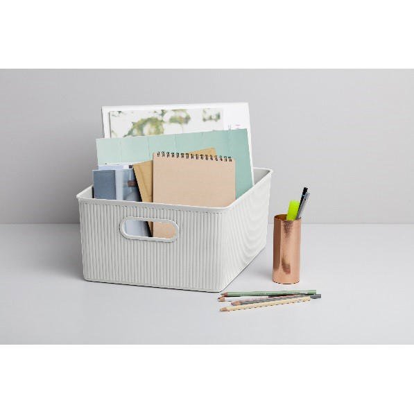 TATAY STORAGE BASKET 38.5X29.4X16CM 15L WHITE