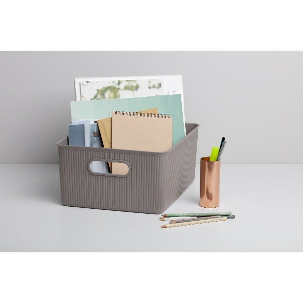 TATAY STORAGE BASKET 38.5X29.4X16CM 15L TAUPE