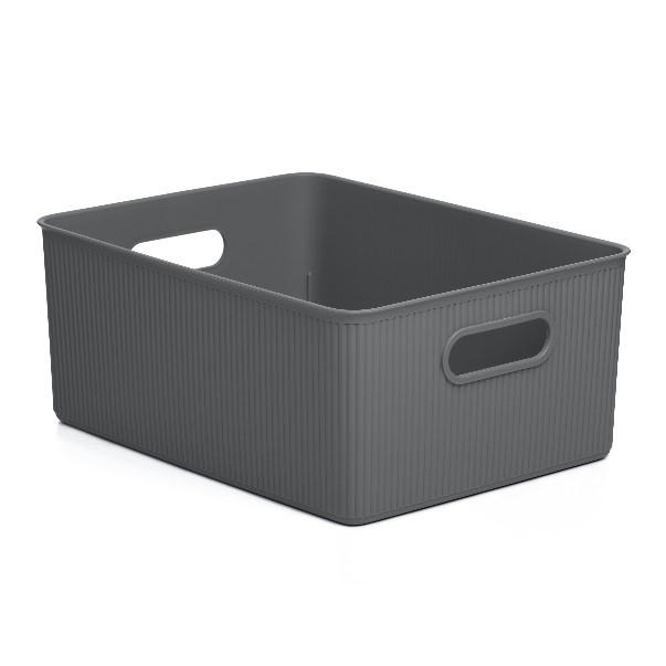 TATAY STORAGE BASKET 38.5X29.4X16CM 15L GREY