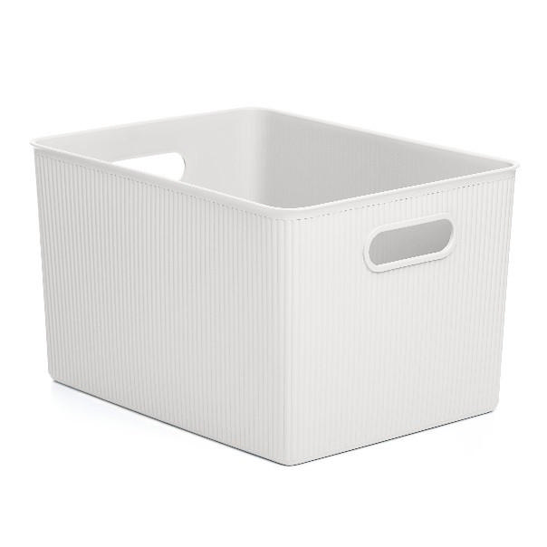 TATAY STORAGE BASKET 38.5X29.4X23CM 22L WHITE