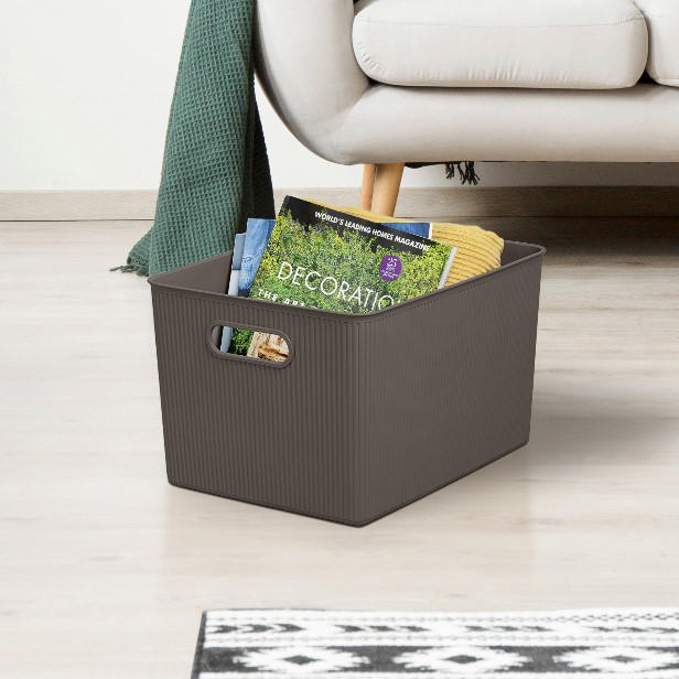 TATAY STORAGE BASKET 38.5X29.4X23CM 22L BROWN