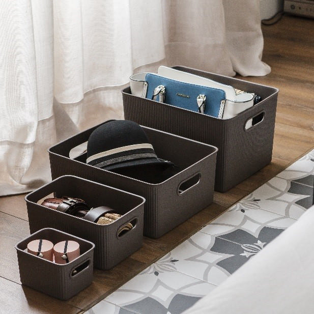 TATAY STORAGE BASKET 38.5X29.4X23CM 22L BROWN