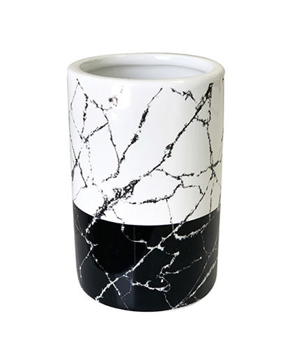 BATH TUMBLER J1245B-C BLK&WHT