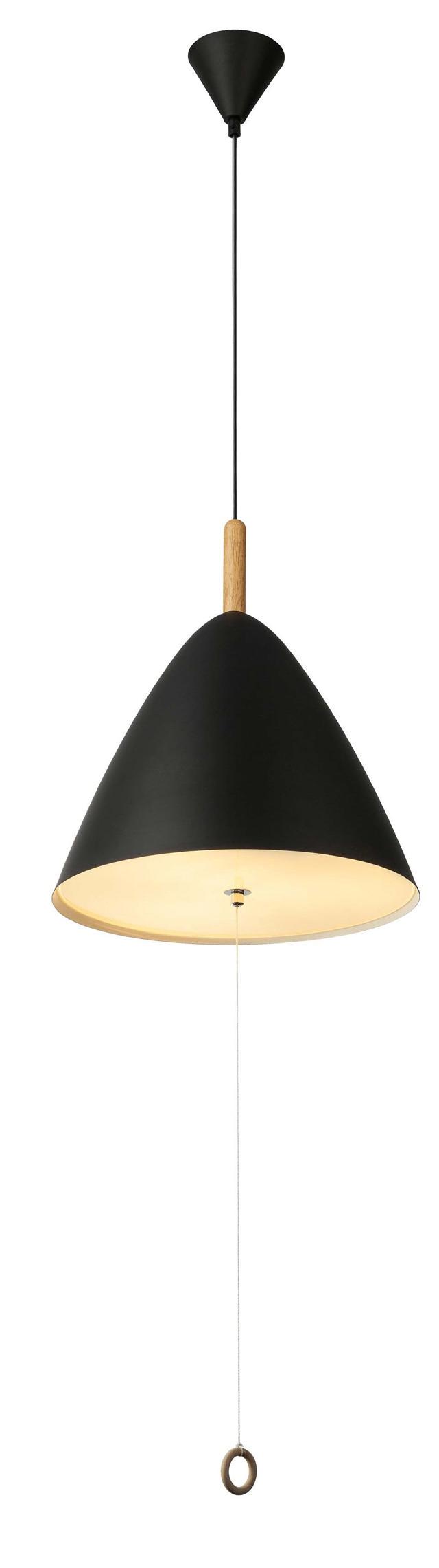 GLOBO 'PURA' PENDANT LIGHT BLACK 3xE27 Ø330MM 