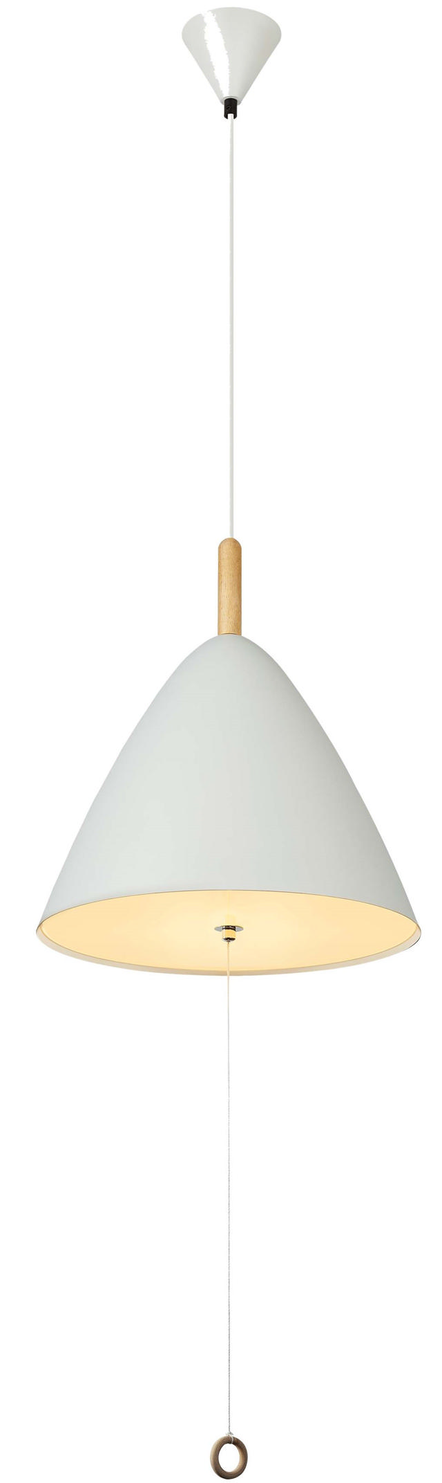 GLOBO 'PURA' PENDANT LIGHT WHITE 3xE27 Ø330MM 