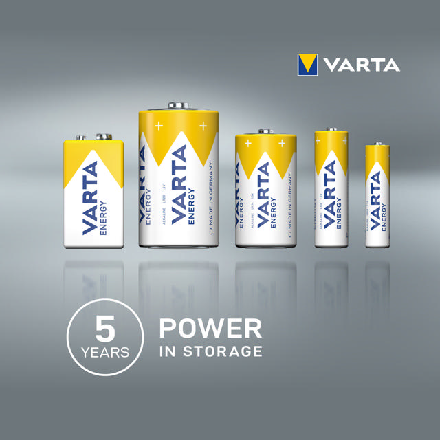 VARTA ENERGY ALKALINE BATTERIES AAA, MICRO, LR03, 1,5V, 2-PACK