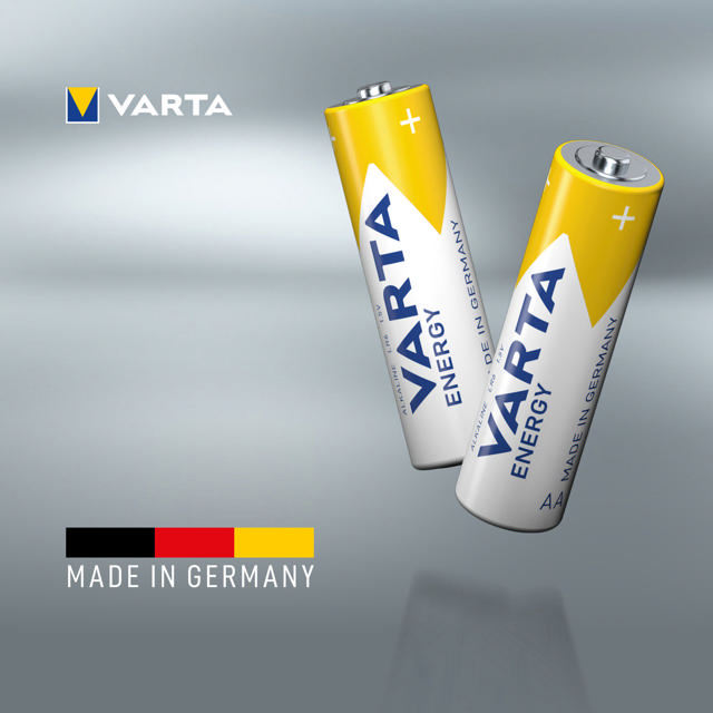 VARTA ENERGY ALKALINE BATTERIES AA, MIGNON, LR6, 1,5V, 2-PACK