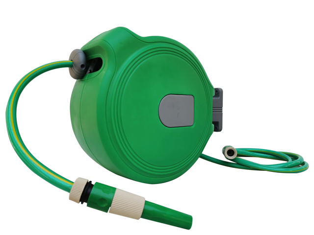 WALL MOUNTED REEL HOSE WITH RETRACTABLE HOSE 20M 1/2