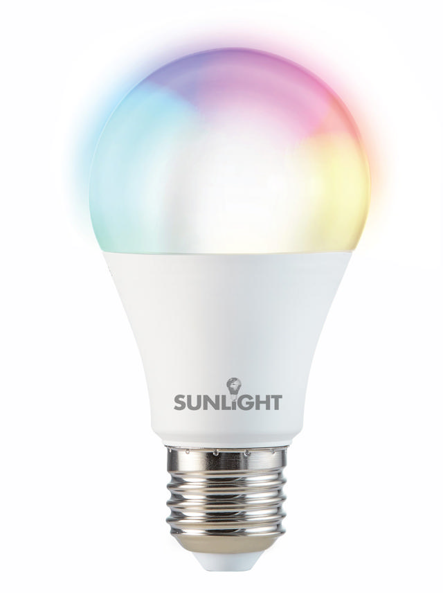 SUNLIGHT LED 11W ΕΞΥΠΝΟΣ ΛΑΜΠΤΗΡΑΣ A65 E27 ΠΟΛΥΧΡΩΜΟΣ WIFI TUYA APP