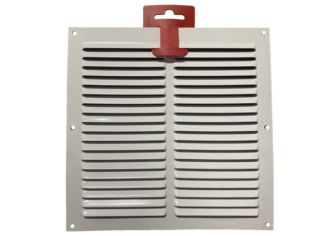 VENTILATOR AIR GRILL 0.6MM 20X20CM WHITE