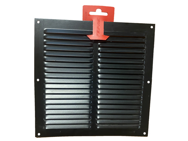 VENTILATOR AIR GRILL 0.8MM 20X20CM BLACK