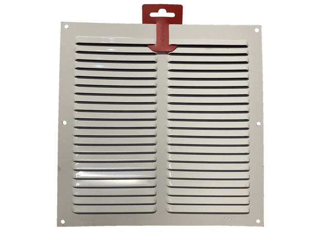 VENTILATOR AIR GRILL 0.6MM 25X25CM WHITE