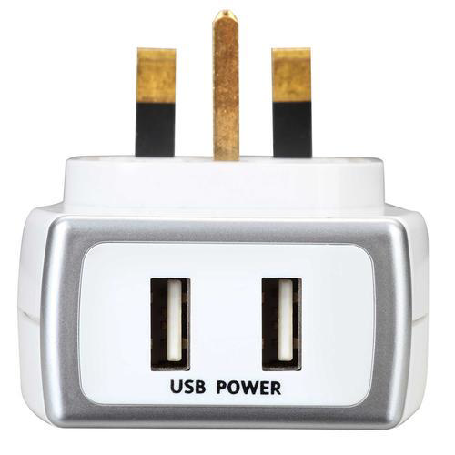 BG MASTERPLUG USB SURGE  ADAPTOR 2XUSB 3.1A